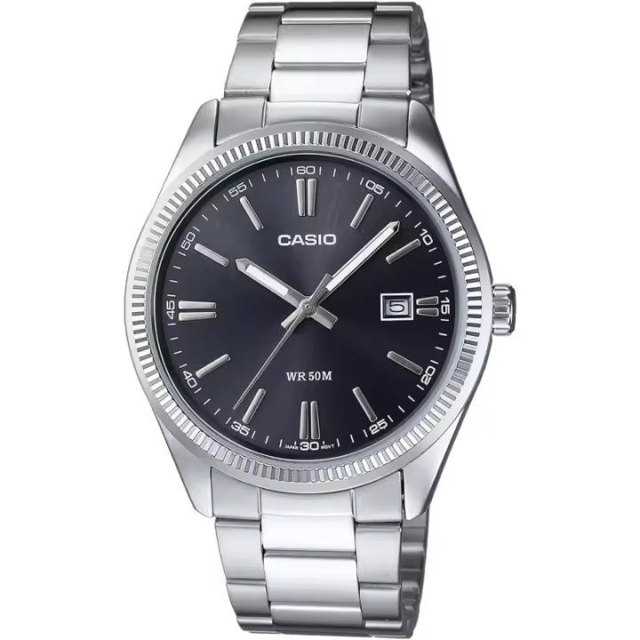 Reloj Casio Collection Hombre Acero Color Negro Mtp-1302pd-1a1vef - 1