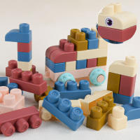 Nuevo Juguete De Educación Temprana Mejorado Bloque De Construcción De Goma Suave Grande Chupable Y Hervible DIY Para Niños - details 0