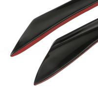 Set De 6 Piezas De Borde De Choque Modificado Para Coche En Fibra De Carbono Universal Espada De Viento Delantera Y Lateral De Parachoques Spoiler - details 1