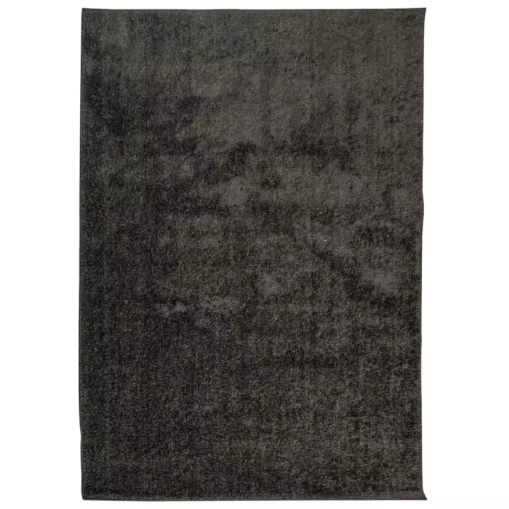 vidaXL Alfombra pelo largo aspecto brillante ISTAN 140x200 cm Color Antracita,  Beige,  Crema y mas Alfombras de área  Alfombra de Piso para Sala de Estar Dormitorio Habitación Salón - 1