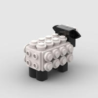 Juguetes De Bloques De Construcción Pequeños Y Creativos De Animales De Oveja Para Niños Regalos De Mascotas Dibujos Animados - details 4