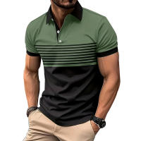 Camisa Polo Hombre Verano Ajustada Manga Corta Deportiva Casual Con Botones Estampado 3D Digital Smart Casual Polyester - details 5