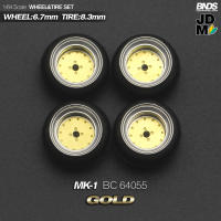BNDS Rines De Aleación Con Neumáticos De Goma Para Vehículo De Escala 1/64 Estilo JDM VIP 8.3mm Conjunto De 4 Piezas Accesorios Detallados Para Modelo De Coche - details 19