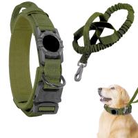 Correa Táctica Para Perros Con Portador Ajustable De Nylon Para AirTag Cierre Metálico Antipánico Accesorios Para Perros Seguros Y Duraderos - details 13