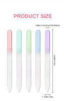 Archilla De Uñas Profesional De Vidrio Durable Herramienta De Manicura Limegirl Sand Rubbing Crystal Glass Nail File Para Arte De Uñas - details 5