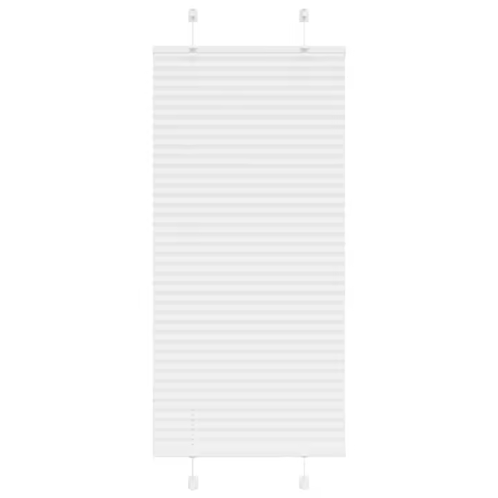 vidaXL Estor Plisado blanco 60x150 cm Tela Ancho 59,4 cm Poliéster - 1
