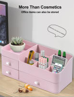 Caja De Guardado Para Maquillaje Y Cuidado De La Piel Organizador De Mesada Para Estudiantes Y Hogar Tamaño 34.8x22.5x15.2cm Plástico Moderno Y Sencillo - details 3