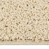 vidaXL Alfombra peluda antideslizante 200x290 cm Color Gris oscuro,  Gris claro,  Crema y mas Alfombras de área  Alfombra de Piso para Sala de Estar Dormitorio Habitación Salón - details 1