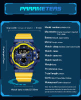 Reloj Deportivo Militar Para Hombre SANDA Dual Display Pantalla Analógica Y Digital Resistente Al Agua Luz Luminosa Alarmas Relogio Masculino 3129 - details 8