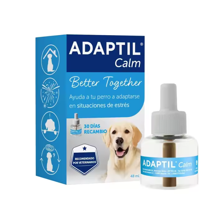 ADAPTIL CALM RECAMBIO solución ideal para ayudar a tu perro a estar tranquilo y adaptarse en situaciones de estrés  Ceva - 1
