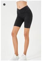 Shorts vaqueros de Mujer Push up Cruzada cinturón con bolsos y stretch - details 7