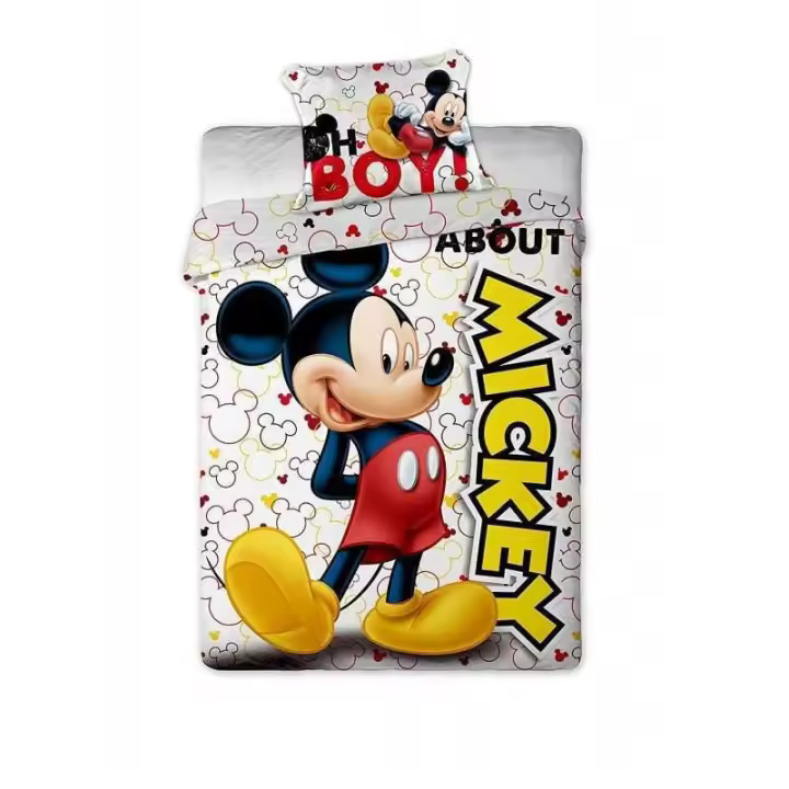 Mickey, Funda Nórdica Mickey, Niños, Niñas, Infantil, Licencia 100% Oficial, Color Blanco, 140 x 200 cm, Kiglam - 1