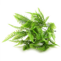 Planta Artificial DIY Con 7 Ramas Y 49 Hojas De Plástico Verde Falso Para Decoración De Navidad En Casa Y Mesas - details 5