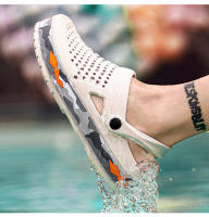 Sandalias con plataforma de camuflaje para hombre, zuecos con suela Eva, a la moda, para verano y exteriores - details 7