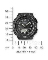 Reloj deportivo para hombre Casio SOLAR AQ-S800W-1B Hora Mundial Cronómetro 5 alarmas diarias correa de resina 100m resistente al agua - details 3