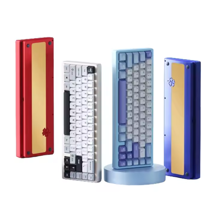 Teclado Mecánico Weikav Lucky 65 Con 3 Modos Bluetooth 2.4G Inalámbrico Y Cable Para Gaming Aluminio RGB Accesorios De PC Regalos - 1