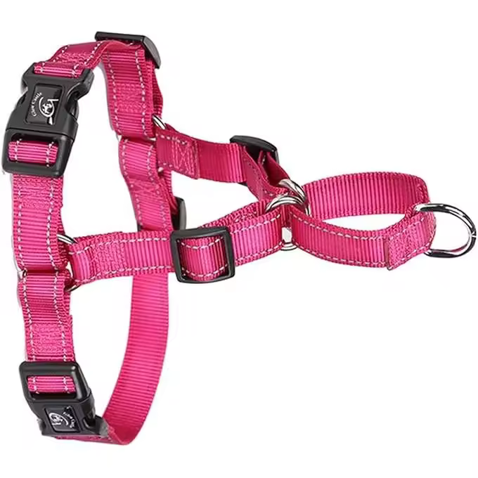 Verde Arnés de Nylon para Perros - Rosa, Tamaño Mediano - 1
