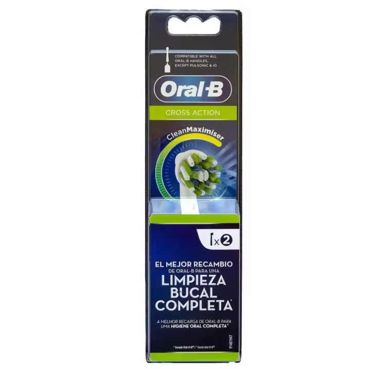 Oral B Cross Action CleanMaximiser cabezales de Repuesto Pack de 6,4 o 2 Unidades - 1