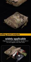 Bolsa De Almacenamiento Multifuncional Universal Con Sistema MOLLE De 6x5 Y Cordón Elástico Para Small Outdoor Equipment - details 2
