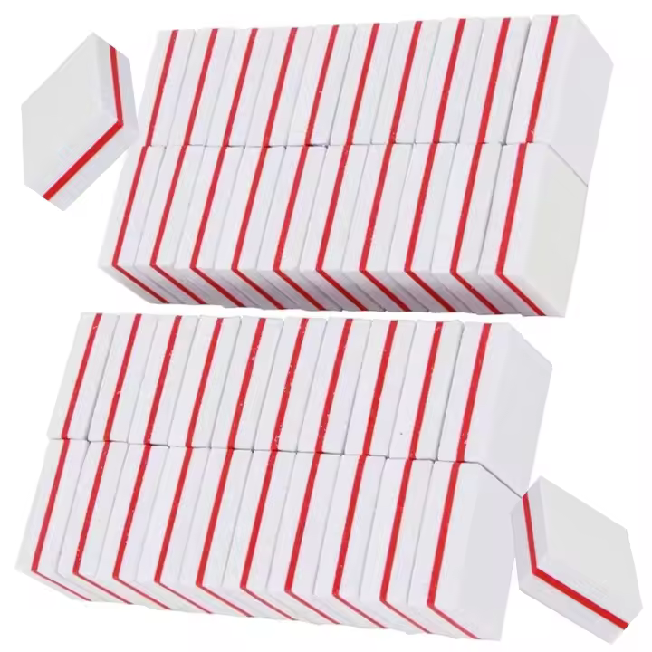 Polissoirs Ponçage Tampon Blocs De Ponçage Tampons Bloc Tampon à Ongles Pour Polir Et Réparer Les Surfaces IrrégulièRes Des Ongles, Les Ongles Naturels Et Les Ongles En Gel 50 Pièces - 1
