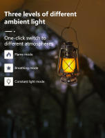 Lámpara Portátil LED Recargable Retro Impermeable Con 3 Modos De Iluminación Para Camping Y Viajes Ambiente Vintage Con Luz Constante Y Breathing - details 4