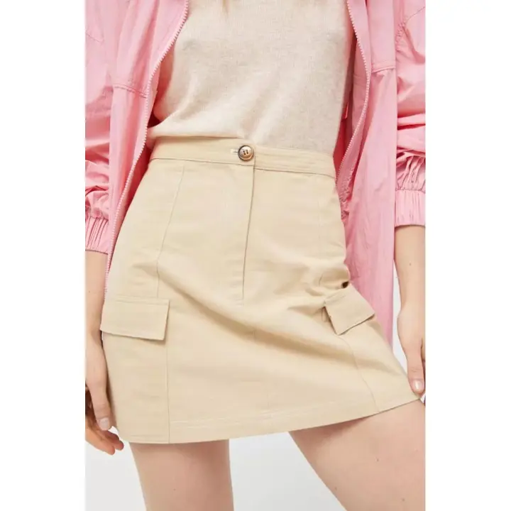 Compañía Fantástica Falda Mujer Cargo Camel - 1