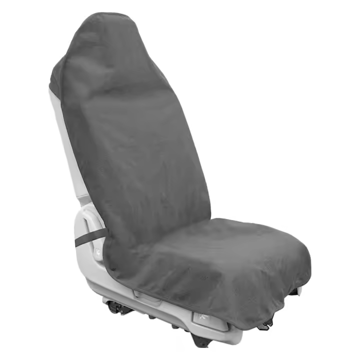 Protector de asiento de Coche de 140x75 cm, Funda universal para asiento delantero, Gris - 1