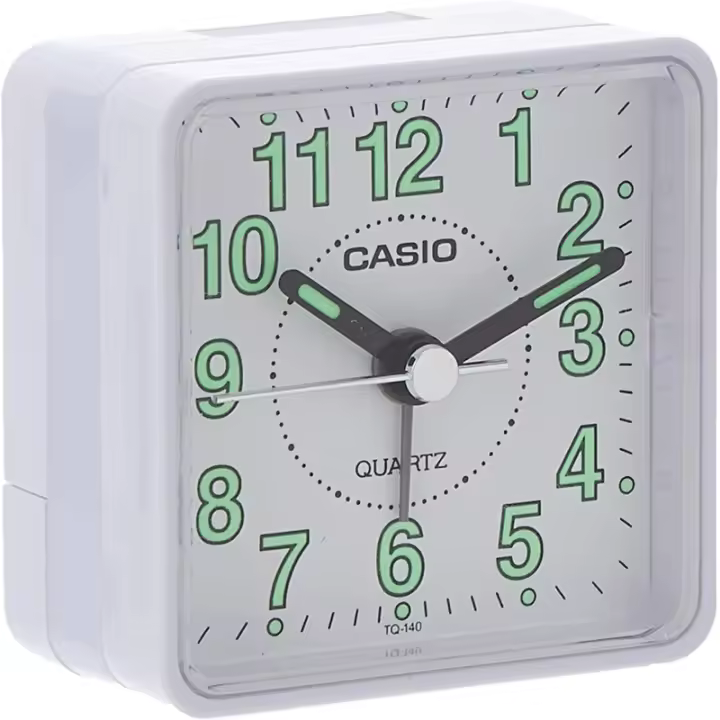 Casio Tq-140-7d  Despertador Analogico Para Unisex Color Blanco - 1