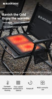 Almohadilla Caliente De Asiento Blackdog Para Invierno Y Camping Con Calefacción Rápida Ajuste De Velocidad De 4 Niveles Material Oxford - details 0