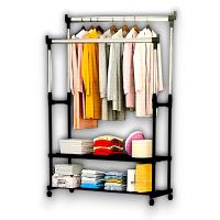 Perchero de Pie Doble con Ruedas 360º - Perchero Tipo Burro Metálico & Plástico - Dimensiones 78x42x158cm - Ajustable Hacia Arriba & Abajo - EMIPRO. - details 1