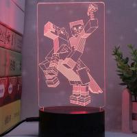 Luz Nocturna 3D LED Mi Mundo Con Control Remoto Y Cable USB Decoración De Navidad Regalo Para Fanáticos Del Juego 16 Colores - details 2