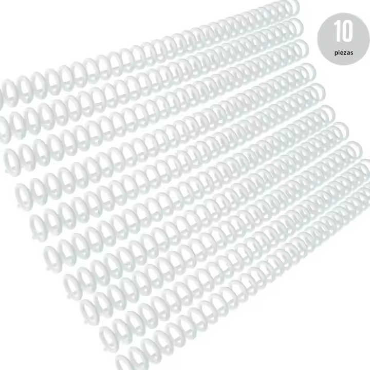 KW-trio 10pcs Reloj De Agua Plástico 30 Huecos Para Encuadernación De Hojas Sueltas Capacidad Para 85 Hojas Comb Para DIY Libro De Papel Álbum - 1