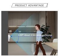 Luz Nocturna LED Inalámbrica Con Sensor De Movimiento Protección Para Los Ojos Fijación En El Enchufe Para El Salón - details 9
