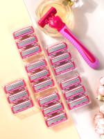 Cepillo De Afeitar Manual Para Mujer Con 18 Hojas De Acero Inoxidable 6 Capas Cabeza De Afeitar Interchangeable Kit De Afeitar - details 1