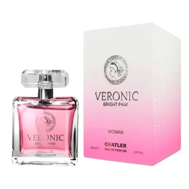 EAU DE PARFUM VERONIC BRIGHT PINK WOMAN 100ML------SUPERTOP VENTAS----MARCA CHATLER----DURACIÓN LARGA 8 HORAS----- Fragancia de 100 ml para chicas dulces y coquetas - 1