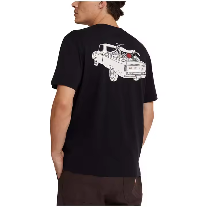 Camiseta de Manga Corta Deus Ex Machina Carby Pickup para hombre en color negro - 1
