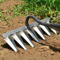 Pala De Jardín De Acero Para Rascar Y Aclarar Tierra Herramienta Agrícola Para Recoger Malezas Y Limpiar Hojas Uso En Jardinería Y Granjas - details 5