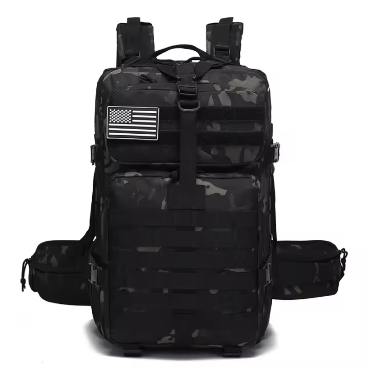 Nueva mochila de camping de gran capacidad para hombre, sistema de mochila para viajes al aire libre, protección de cintura, mochila 3P - 1