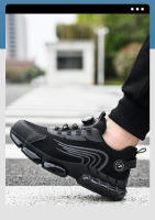Zapatos De Seguridad Para Hombre Antipinchazos Indestructibles Con Punta De Acero Antideslizantes Y Antichoque Suela De Goma - details 4
