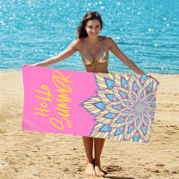 Toalla deportiva de yoga de terciopelo de doble cara de secado rápido, toalla de baño estampada de microfibra, toalla de playa portátil absorbente para fitness - details 9