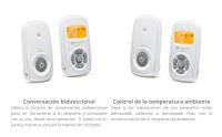 Motorola Nursery AM24 Vigilabebés con Audio, Comunicación Bidireccional, Micrófono de Alta Sensibilidad, Pantalla LCD, Tecnología DECT, Alcance Hasta 300 Metros, Control de Volumen, Alarma de Batería - details 2