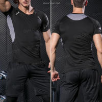 Camiseta De Entrenamiento Para Hombres De Color Sólido Con Mangas Cortas Secado Rápido Transpirable Rashguard De Gimnasio Deporte Fitness Jiu Jitsu MMA - details 16