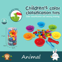 Juego De Colores Arcoíris Con Dinosaurios Y Vehículos Juguete Educativo Montessori De Aprendizaje Sensorial Para Niños En Preescolar - details 12