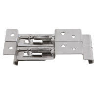Par De Soportes Para Placa De Matrícula De Coche Europeo Clips Para Remolques Acero Inoxidable Con Carga Elástica Tamaño 11.5*2.5cm Color Plateado - details 0