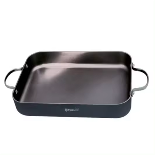 Rustidera Percutti Black Edition 32x23 cm – Aluminio Forjado y Fondo Full Induction, Antiadherente y Apta para Inducción - 1
