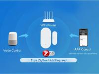 Sensor De Puerta Y Ventana Zigbee Tuya Alarma Antirrobo Para Seguridad Del Hogar Compatible Con Alexa Y Google Home Smart Life - details 2