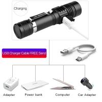 Linterna Portátil Recargable Zoom White Beam Light De Larga Distancia Tipo-C USB Para Exteriores Y Hogar Material De Aluminio Luz LED Impermeable - details 33