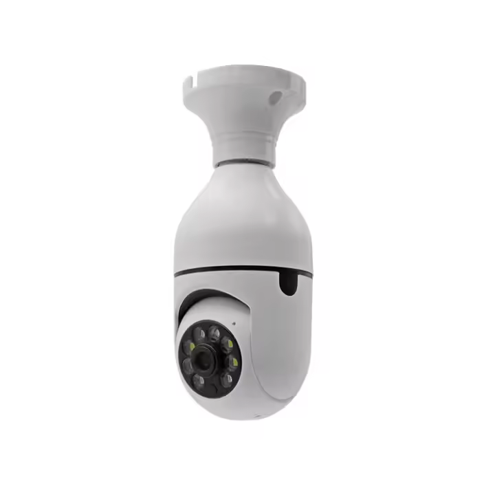 360 Wifi Panorama Cámara CCTV Bombilla panorámica Visión nocturna Audio bidireccional Seguridad en el hogar Video vigilancia - 1