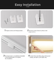 Luz De Neón LED DC 12V Con Sensor De Toque De Varita Decoración Para Jardín Y Hogar Luz De Tubo De Neón Transparente Controlable Por Movimiento IP65 Impermeable - details 8