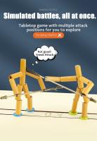 Juego Interactivo De Bambú Para Dos Jugadores DIY Competencia De Muñecos De Hilo En Escritorio Juguete Educativo Para Fiestas - details 2